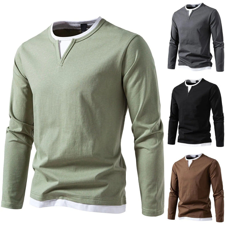 Hem Sworth - Kent Henley mit langen Ärmeln