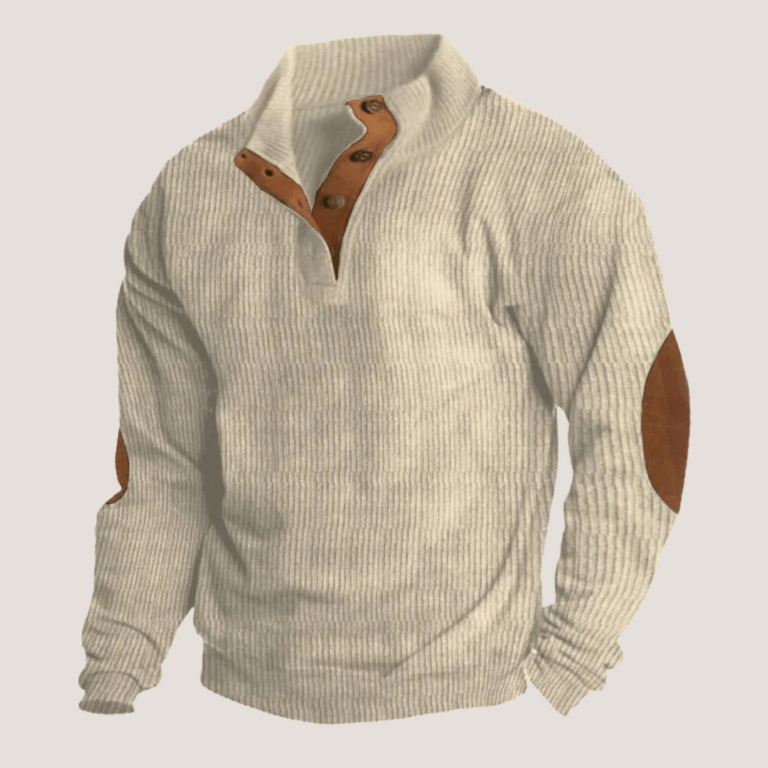 Edoardo - Cord-Sweatshirt mit Kragen