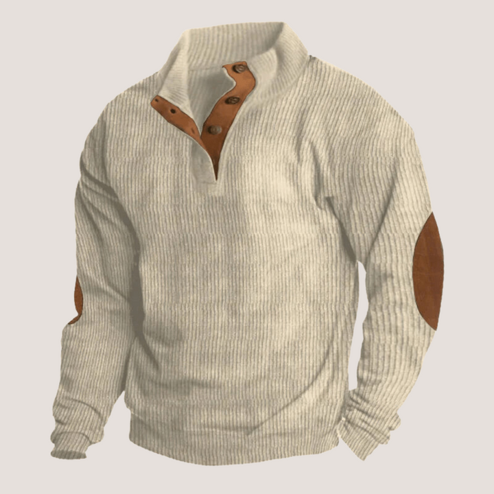 Edoardo - Cord-Sweatshirt mit Kragen