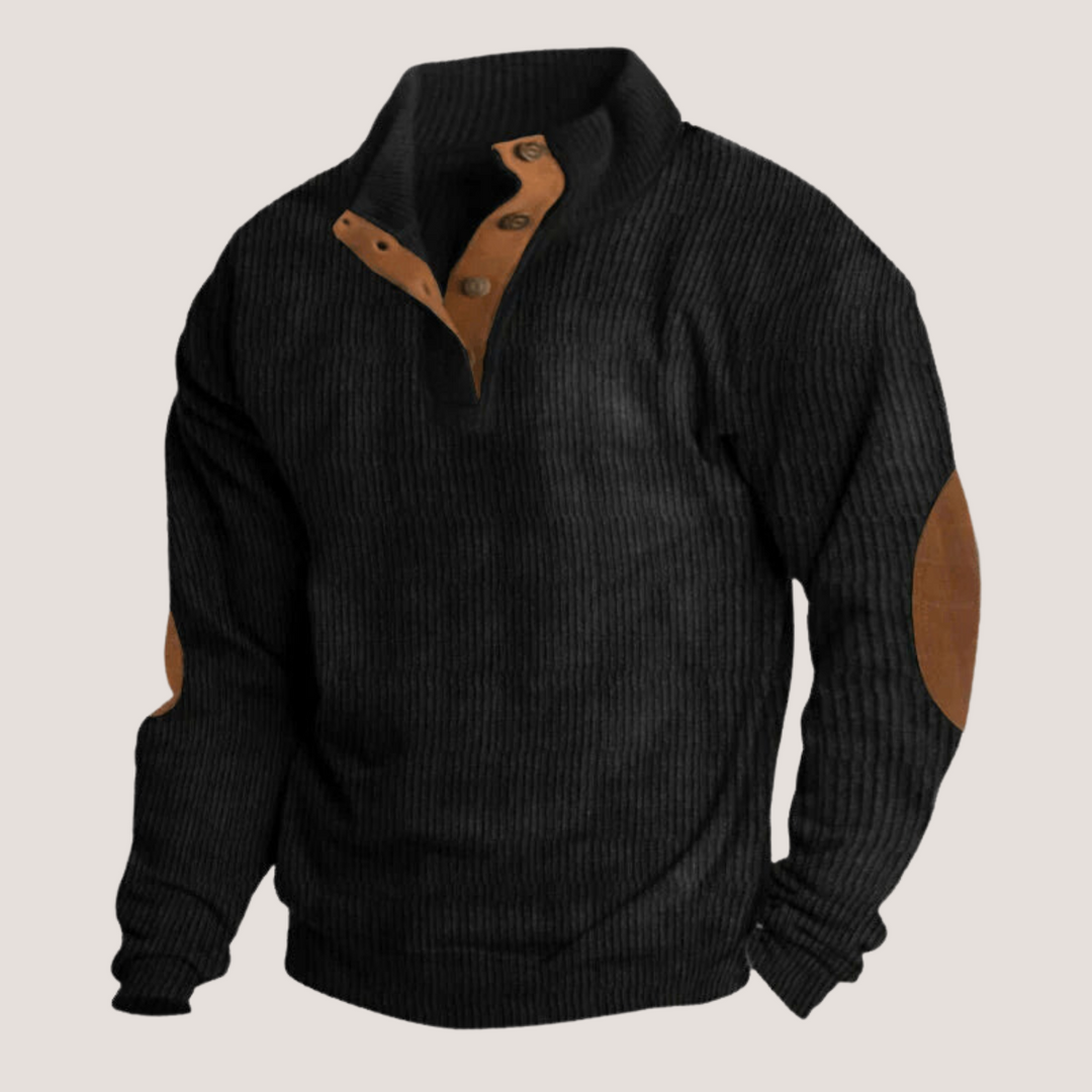 Edoardo - Cord-Sweatshirt mit Kragen