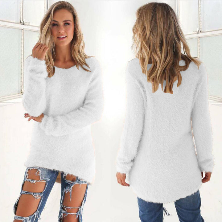 Amelia - Lässiger plüschiger Pullover