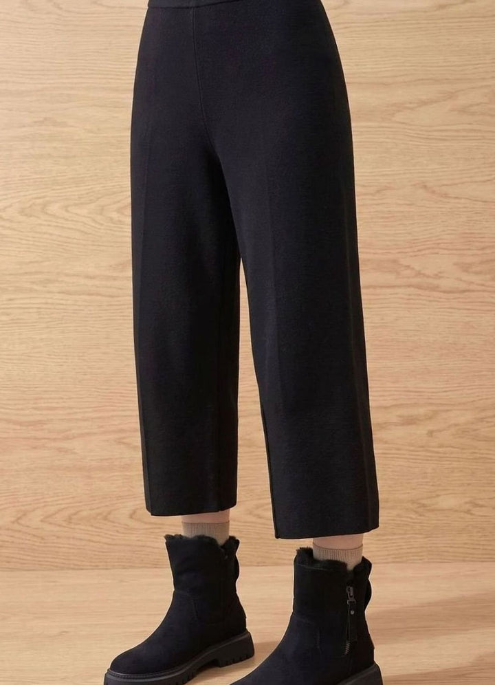 Damen Wildleder Pelzgefütterte Winterstiefel Reißverschluss Stiefeletten - Schwarz