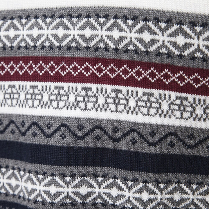 Carlo | Strickpullover mit halbem Reißverschluss