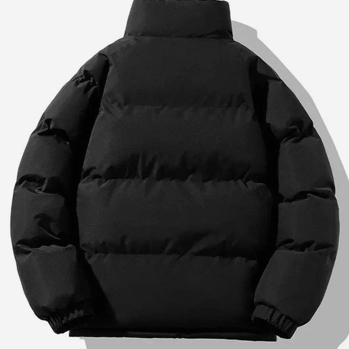 Herren Gesteppte Puffer Jacket mit Fleece-Innenfutter und Stehkragen