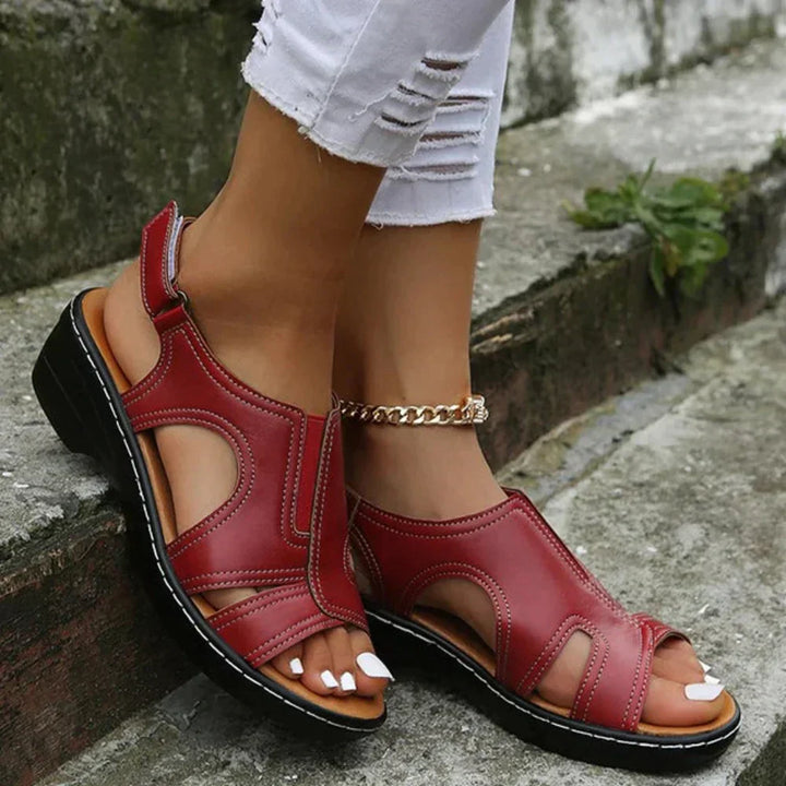 Jolie - Orthopädische Ledersandalen