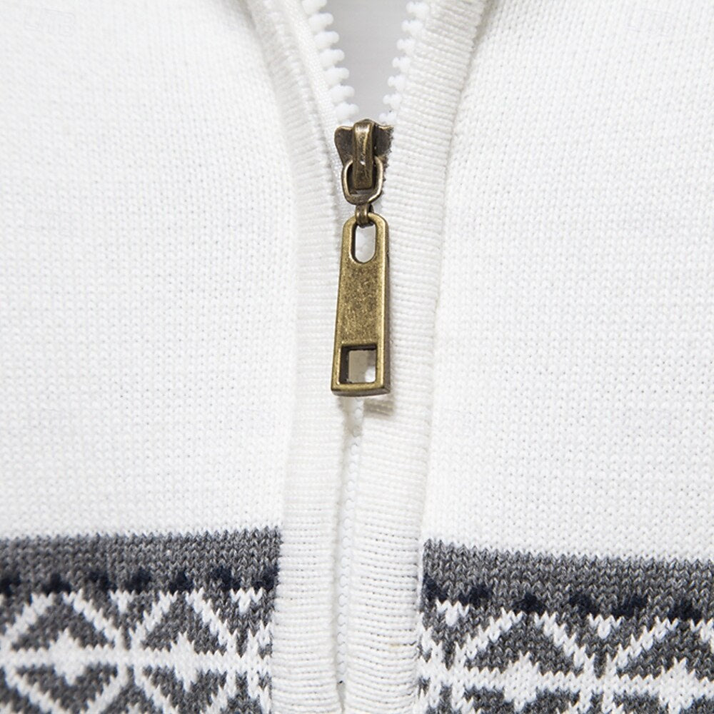 Carlo | Strickpullover mit halbem Reißverschluss